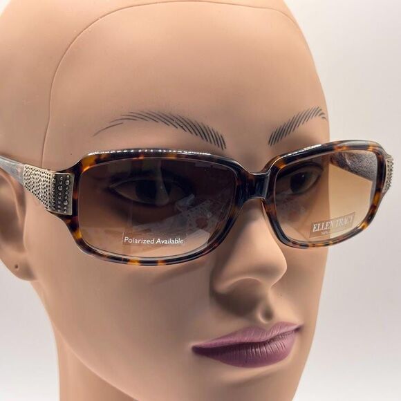 NOS Vintage Y2K Designer Sunglasses | Ellen Tracy | Tortoise Plastic 2000s Style main image 5